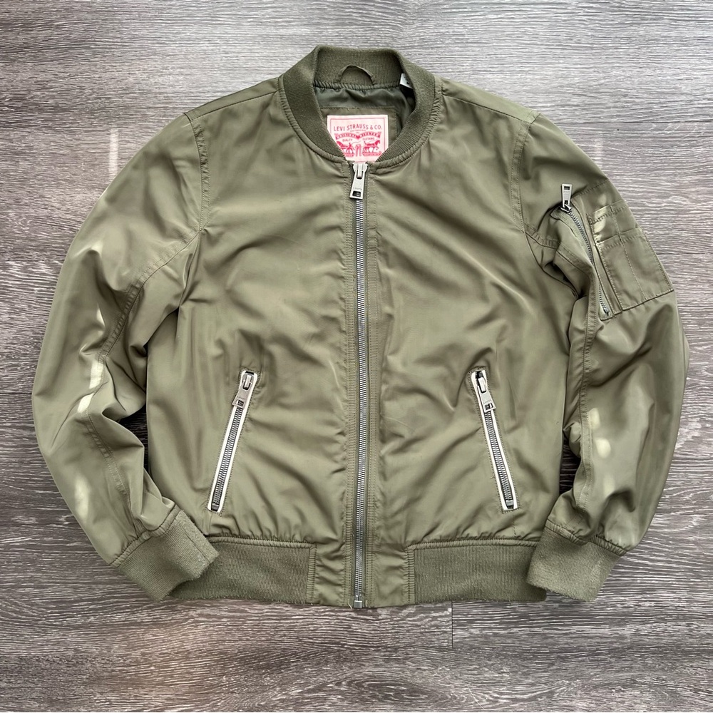 Levi's Olive Green Bomber Jacket